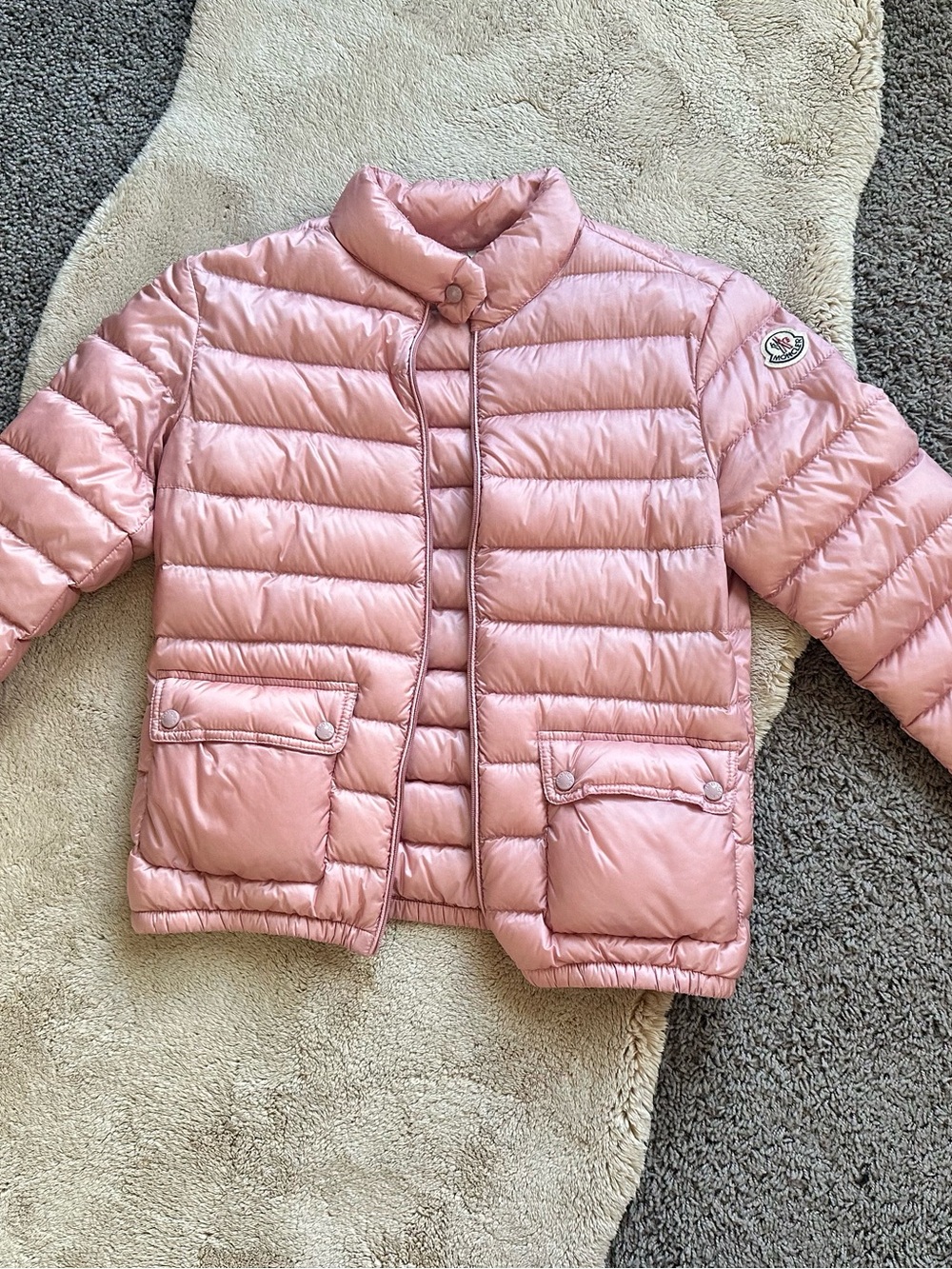 Moncler Lans quilted padded shell down jacket